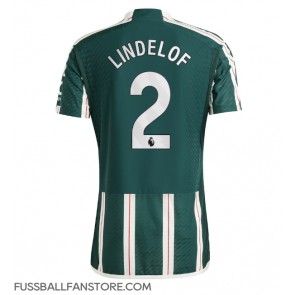 Manchester United Victor Lindelof #2 Replik Auswärtstrikot 2023-24 Kurzarm